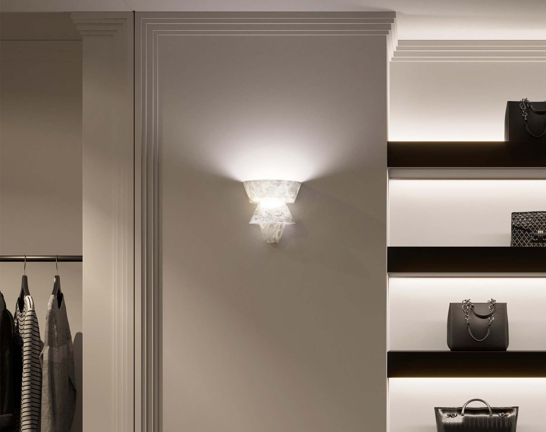 Suri Alabaster Wall Sconce-Fullstarlighting