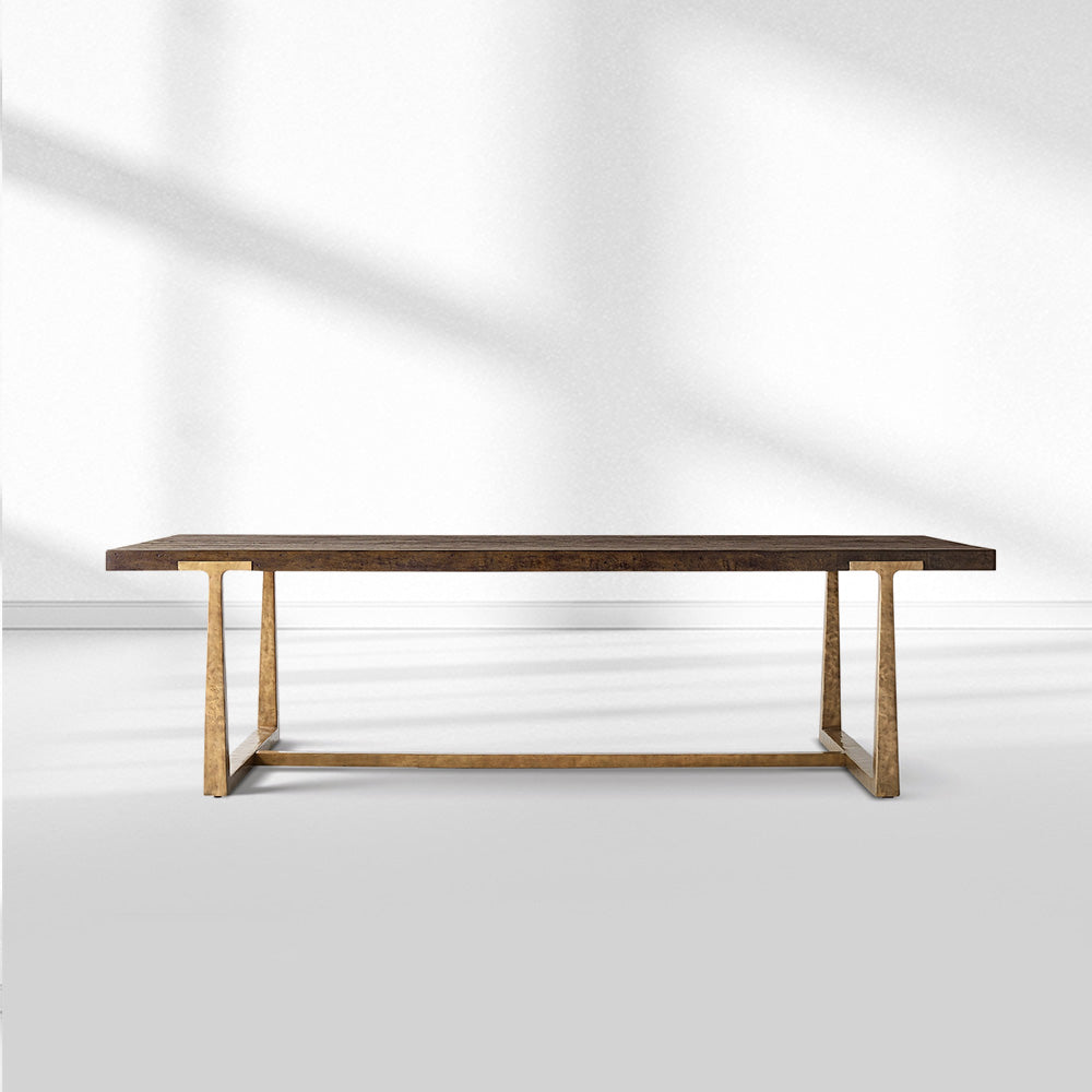 T-Brace Extension Dining Table-Fullstarlighting