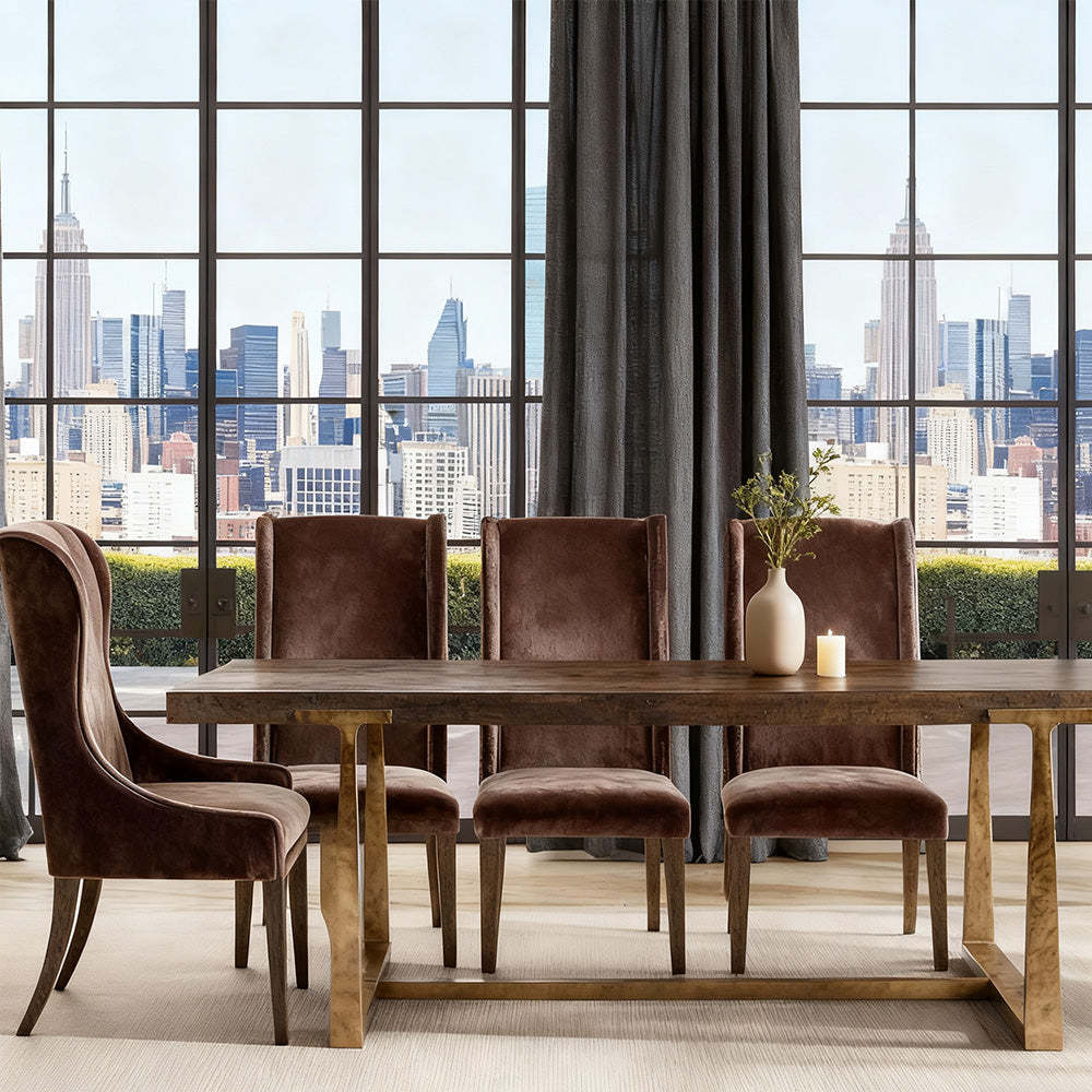 T-Brace Extension Dining Table-Fullstarlighting