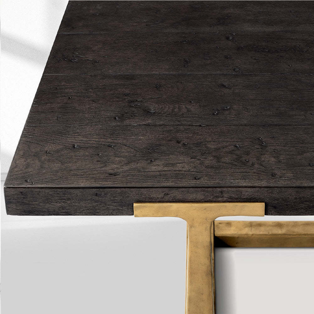 T-Brace Extension Dining Table-Fullstarlighting