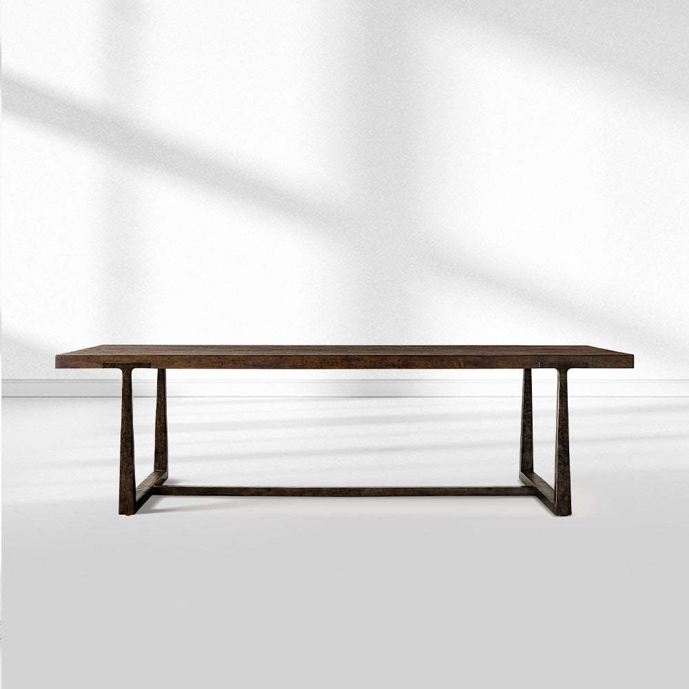 T-Brace Extension Dining Table-Fullstarlighting