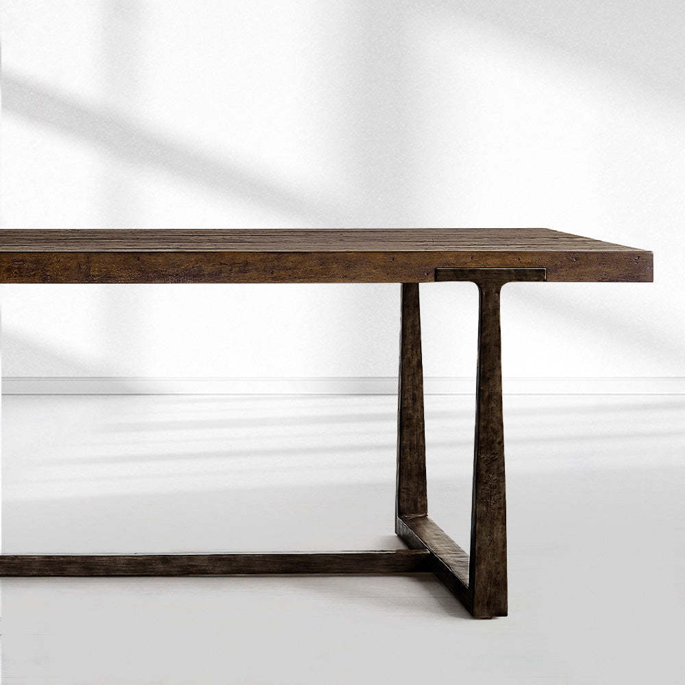 T-Brace Extension Dining Table-Fullstarlighting