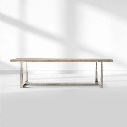 T-Brace Extension Dining Table-Fullstarlighting
