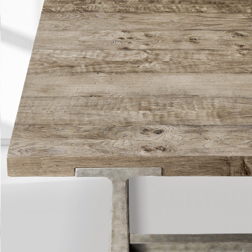 T-Brace Extension Dining Table-Fullstarlighting