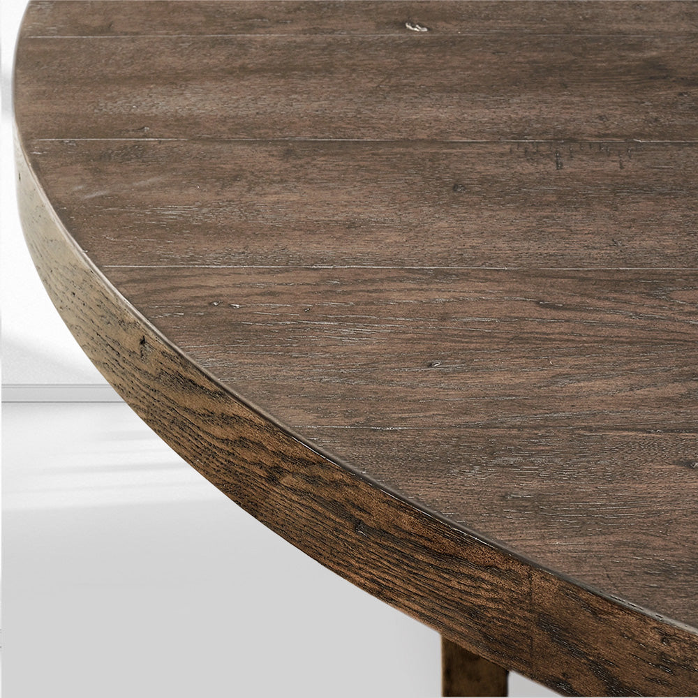 T-Brace Round Dining Table-Fullstarlighting
