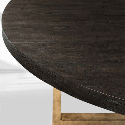 T-Brace Round Dining Table-Fullstarlighting