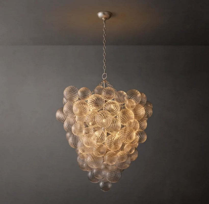 Talia Grape Glass Ball Chandelier