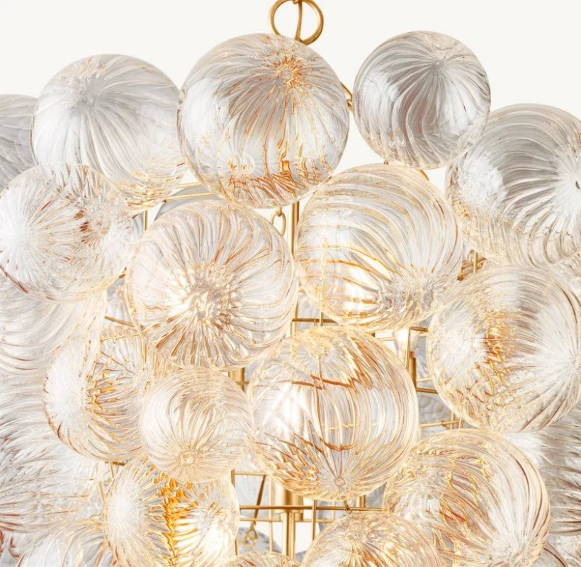 Talia Grape Glass Ball Chandelier