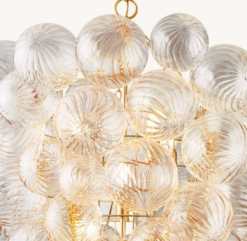 Talia Grape Glass Ball Chandelier