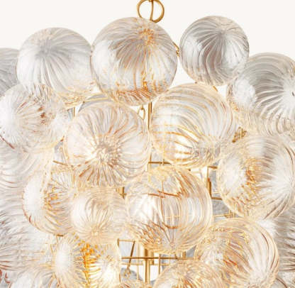 Talia Grape Glass Ball Chandelier