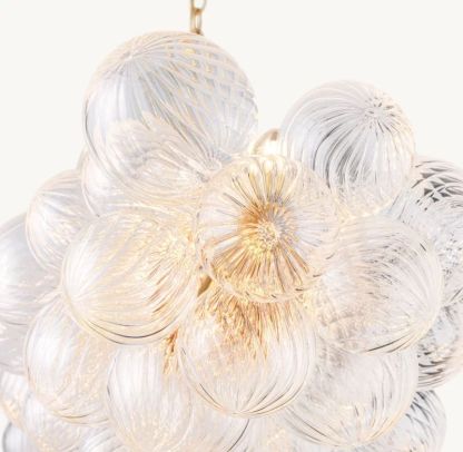 Talia Linear Glass Ball  Chandelier 63 "