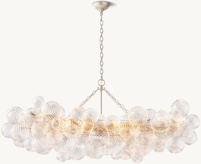 Talia Linear Glass Ball  Chandelier 63 "