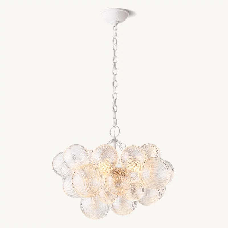 Talia Round Glass Ball Chandelier 24"