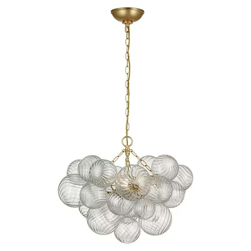 Talia Round Glass Ball Chandelier 24"