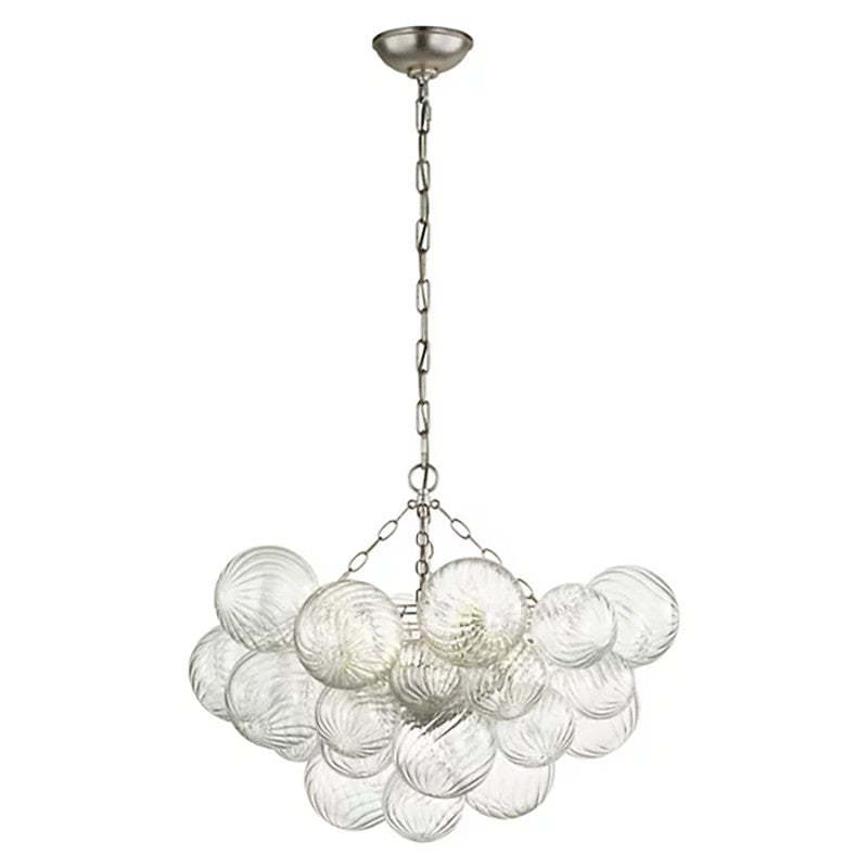 Talia Round Glass Ball Chandelier 24"