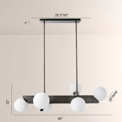 Tallow Linear Chandelier