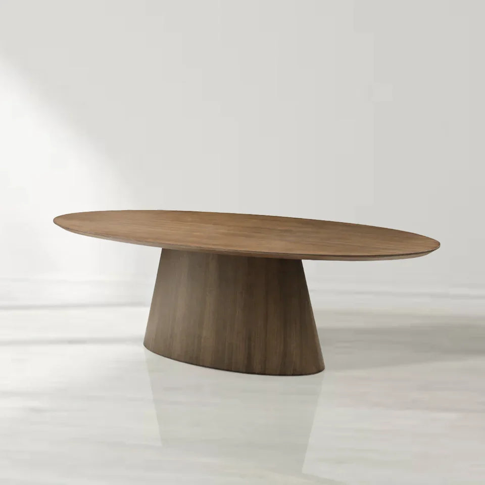 Tavamo Oval Walnut Dining Table