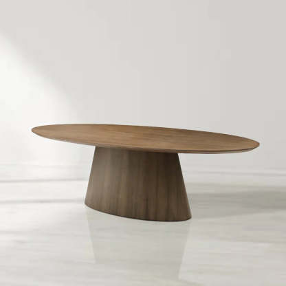 Tavamo Oval Walnut Dining Table