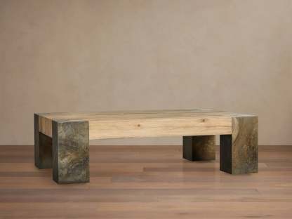 Telluride Oak Coffee Table-Fullstarlighting