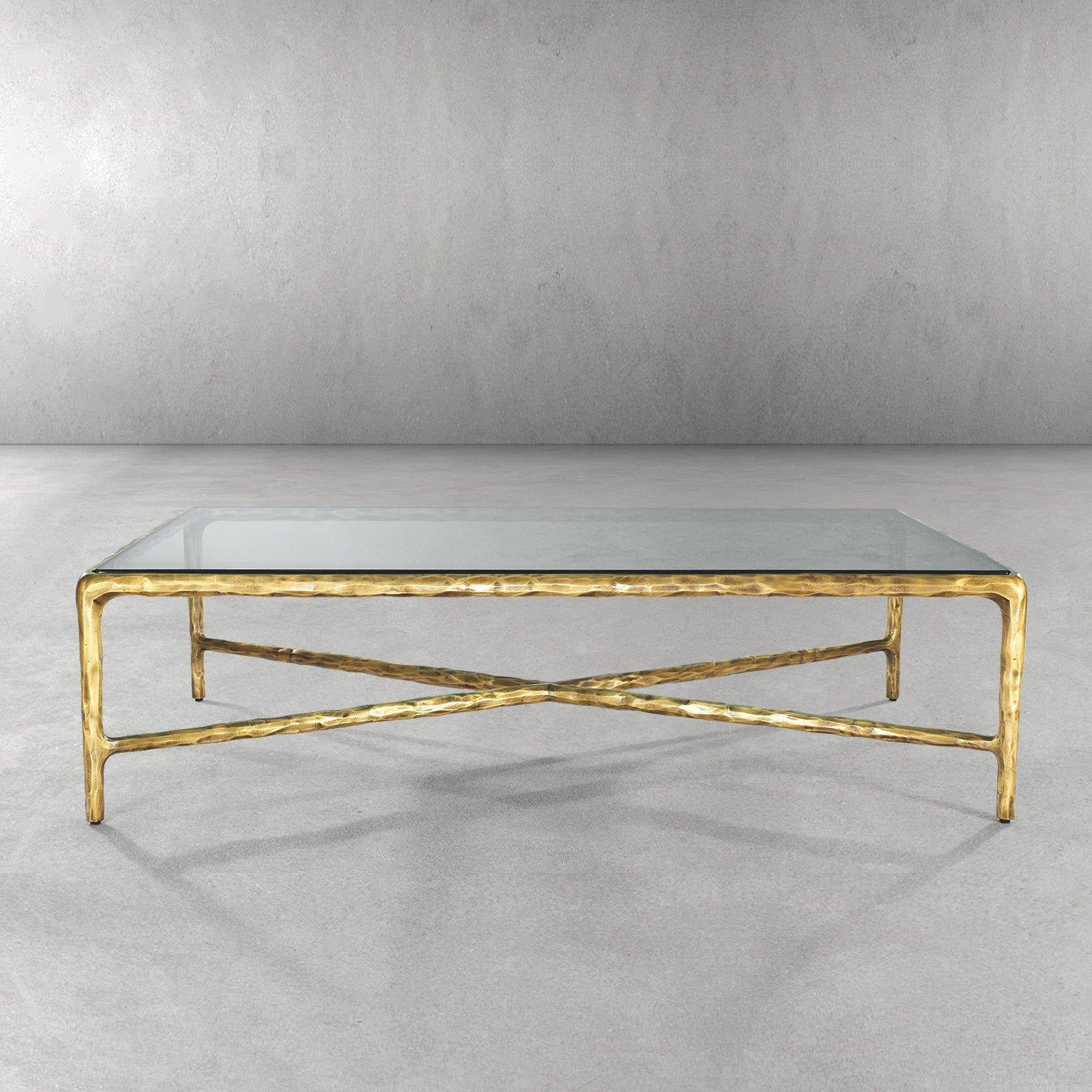 Thaddeus Glass Rectangular Coffee Table-Fullstarlighting