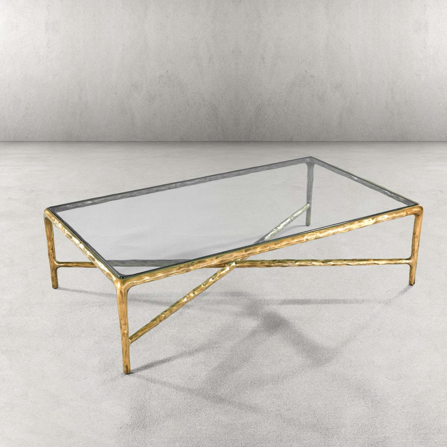 Thaddeus Glass Rectangular Coffee Table-Fullstarlighting