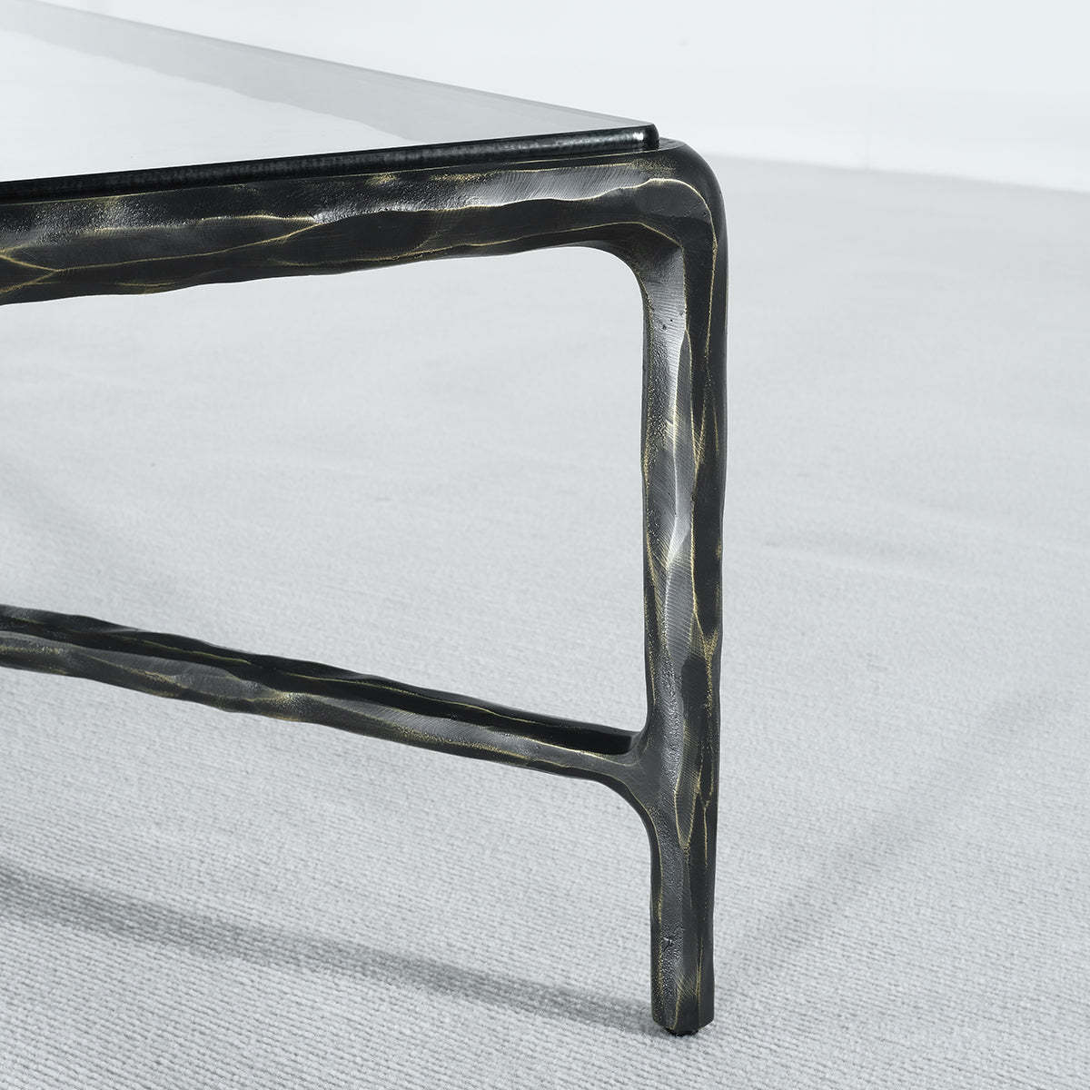 Thaddeus Glass Rectangular Coffee Table-Fullstarlighting