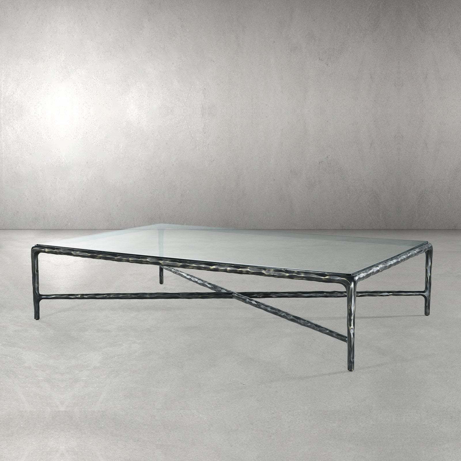Thaddeus Glass Rectangular Coffee Table-Fullstarlighting