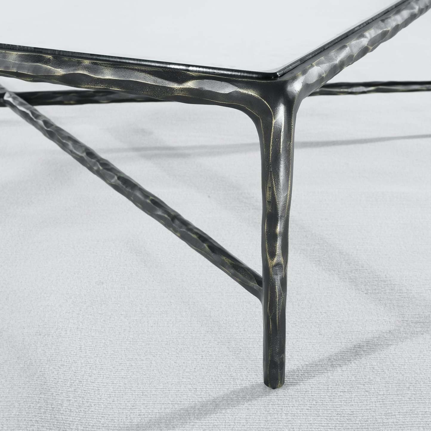 Thaddeus Glass Rectangular Coffee Table-Fullstarlighting