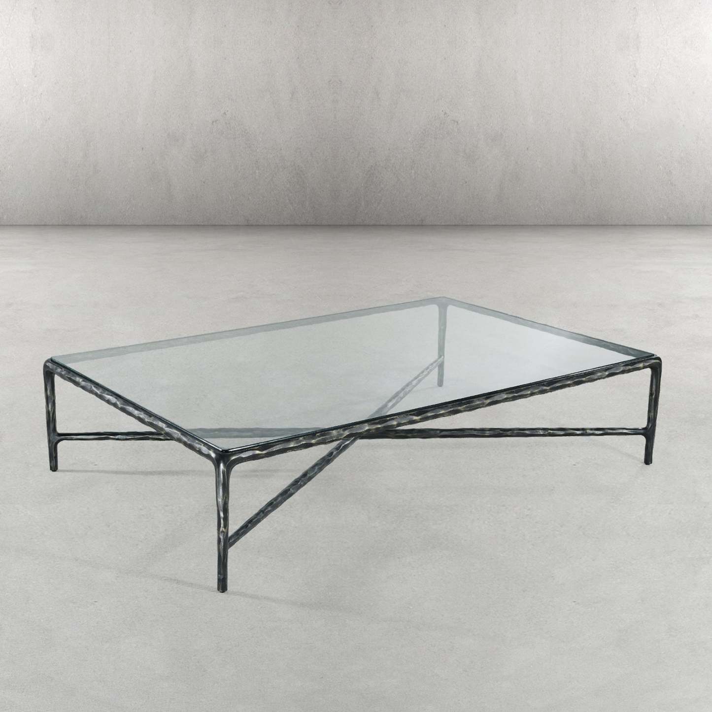 Thaddeus Glass Rectangular Coffee Table-Fullstarlighting
