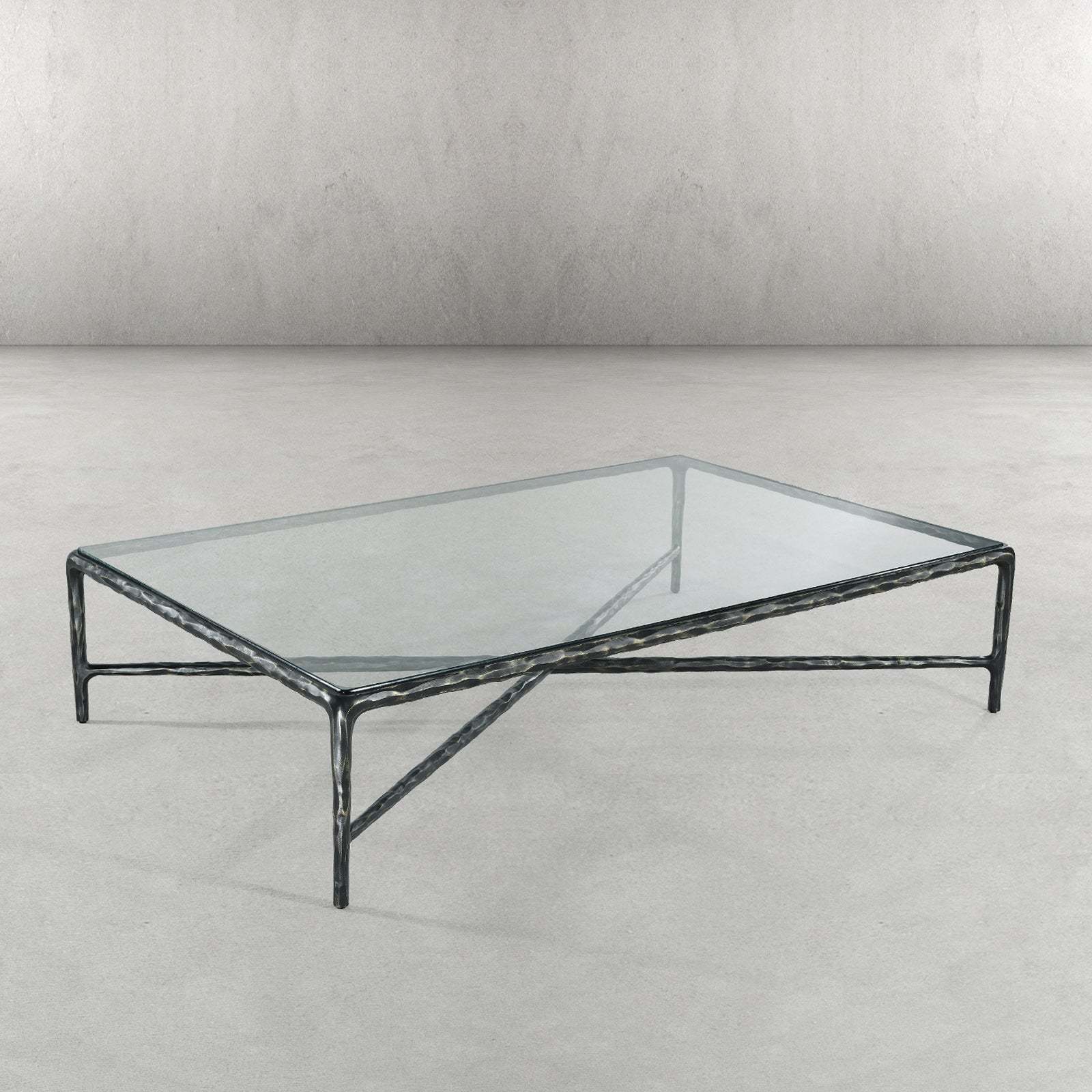 Thaddeus Glass Rectangular Coffee Table-Fullstarlighting