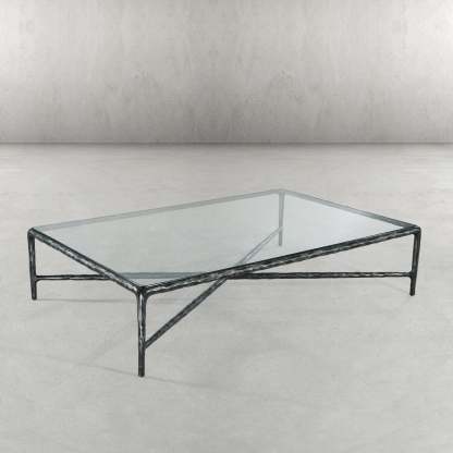 Thaddeus Glass Rectangular Coffee Table-Fullstarlighting