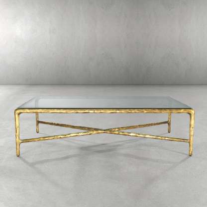 Thaddeus Glass Rectangular Coffee Table-Fullstarlighting