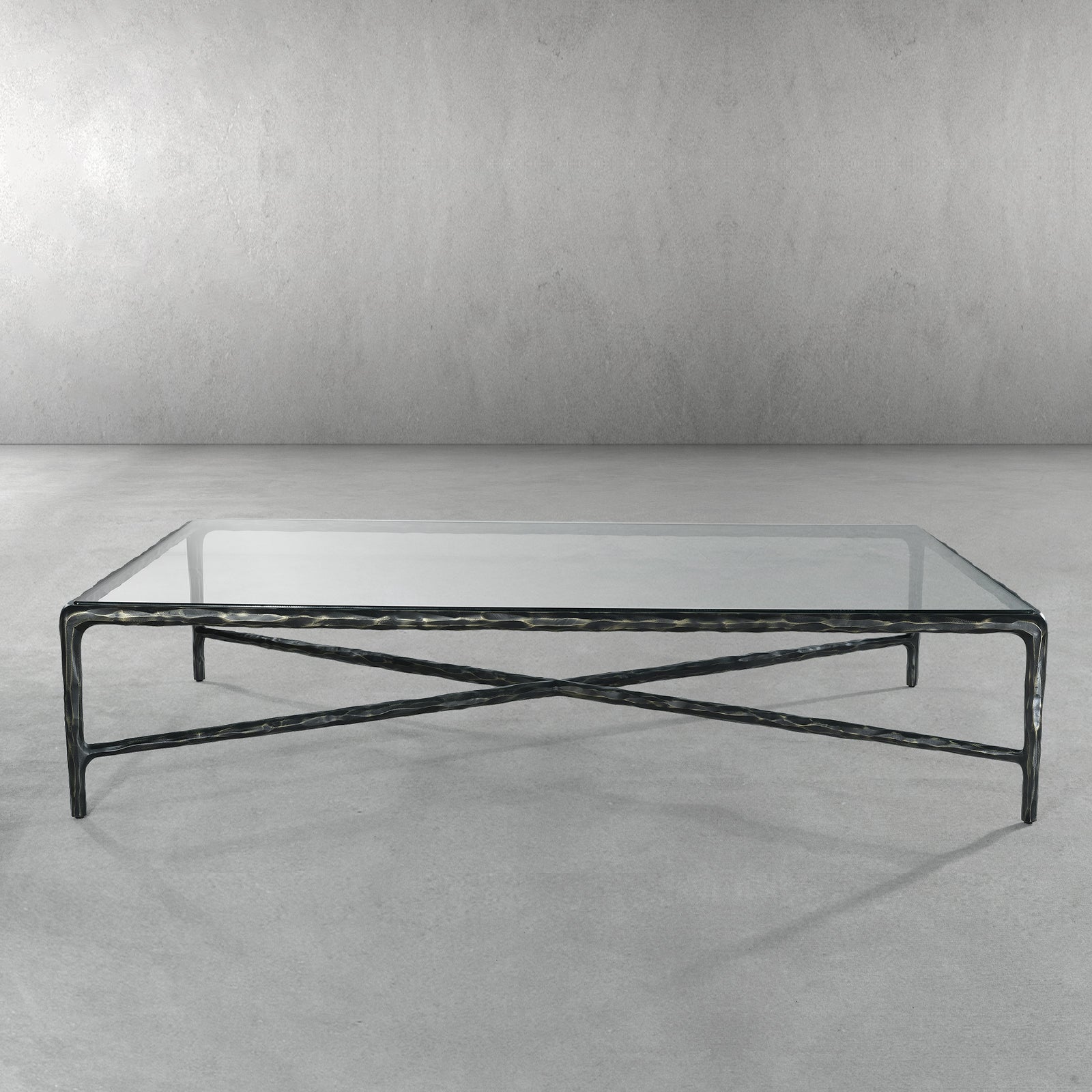 Thaddeus Glass Rectangular Coffee Table-Fullstarlighting