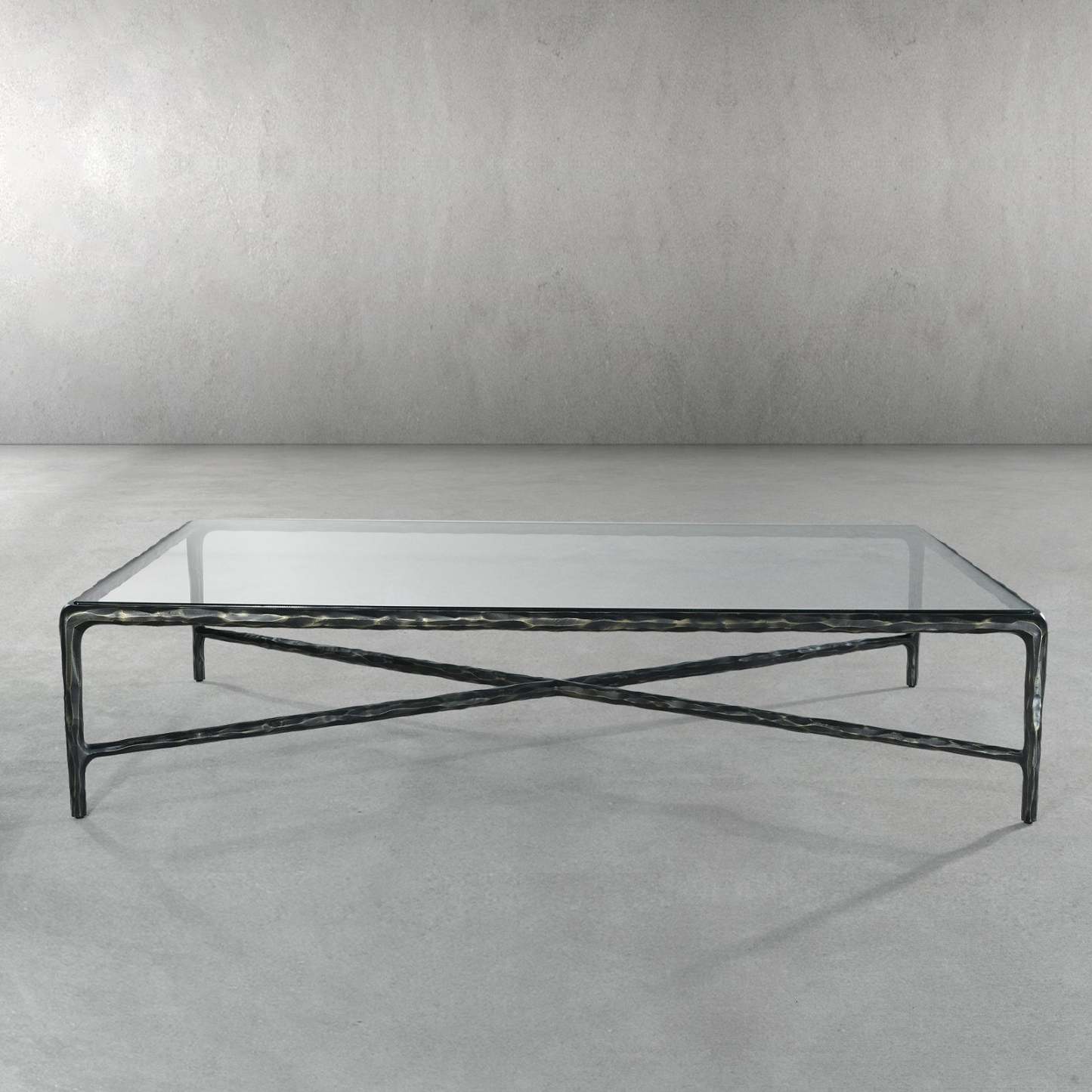 Thaddeus Glass Rectangular Coffee Table-Fullstarlighting