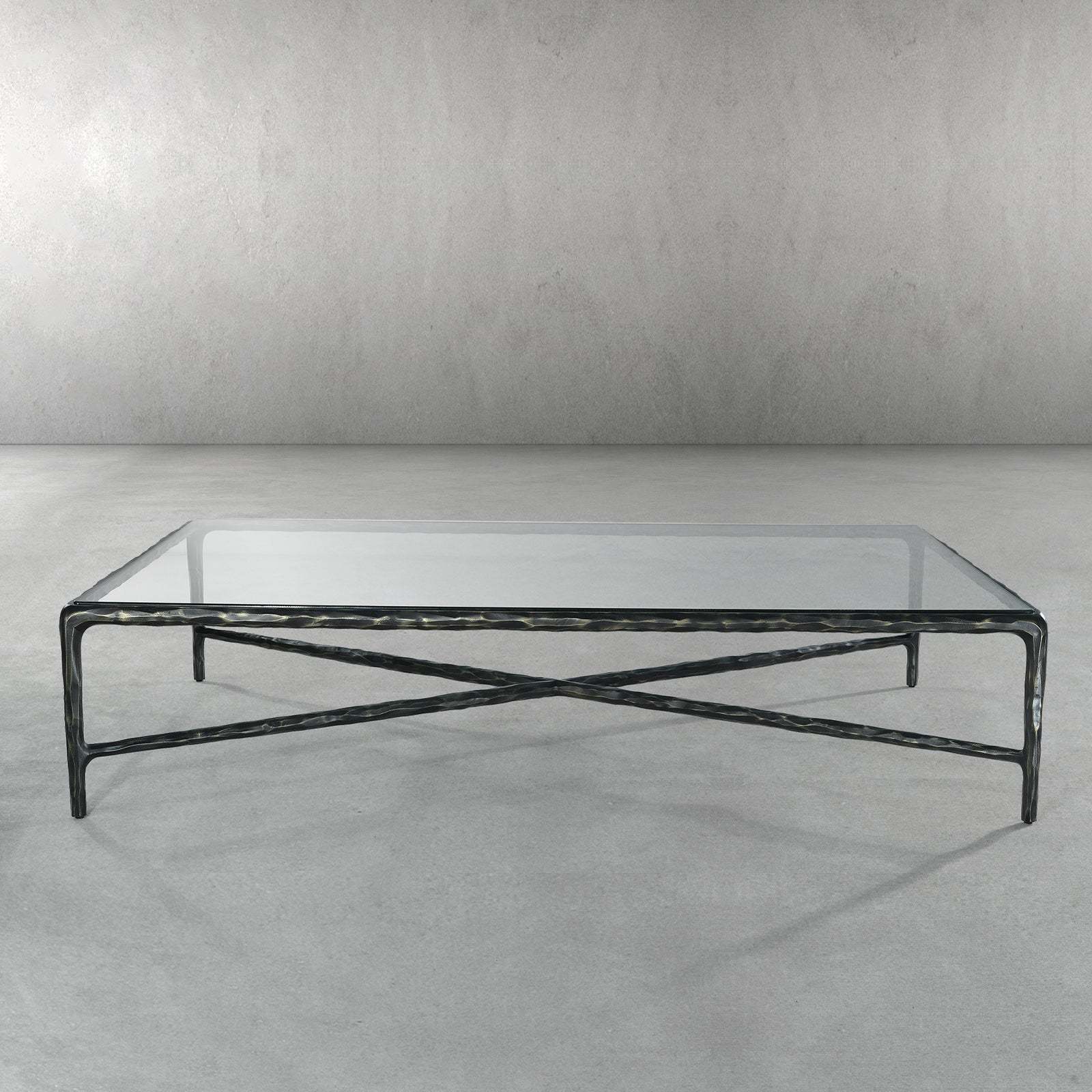 Thaddeus Glass Rectangular Coffee Table-Fullstarlighting