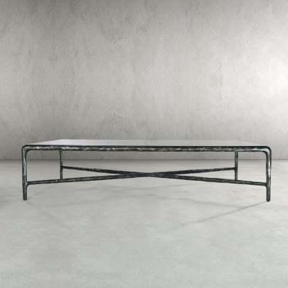 Thaddeus Glass Rectangular Coffee Table-Fullstarlighting