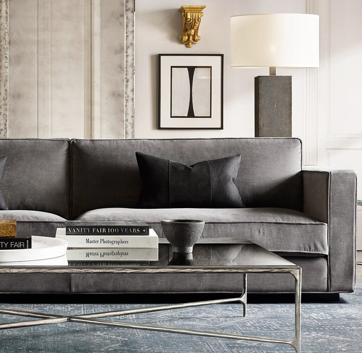 Thaddeus Glass Rectangular Coffee Table-Fullstarlighting