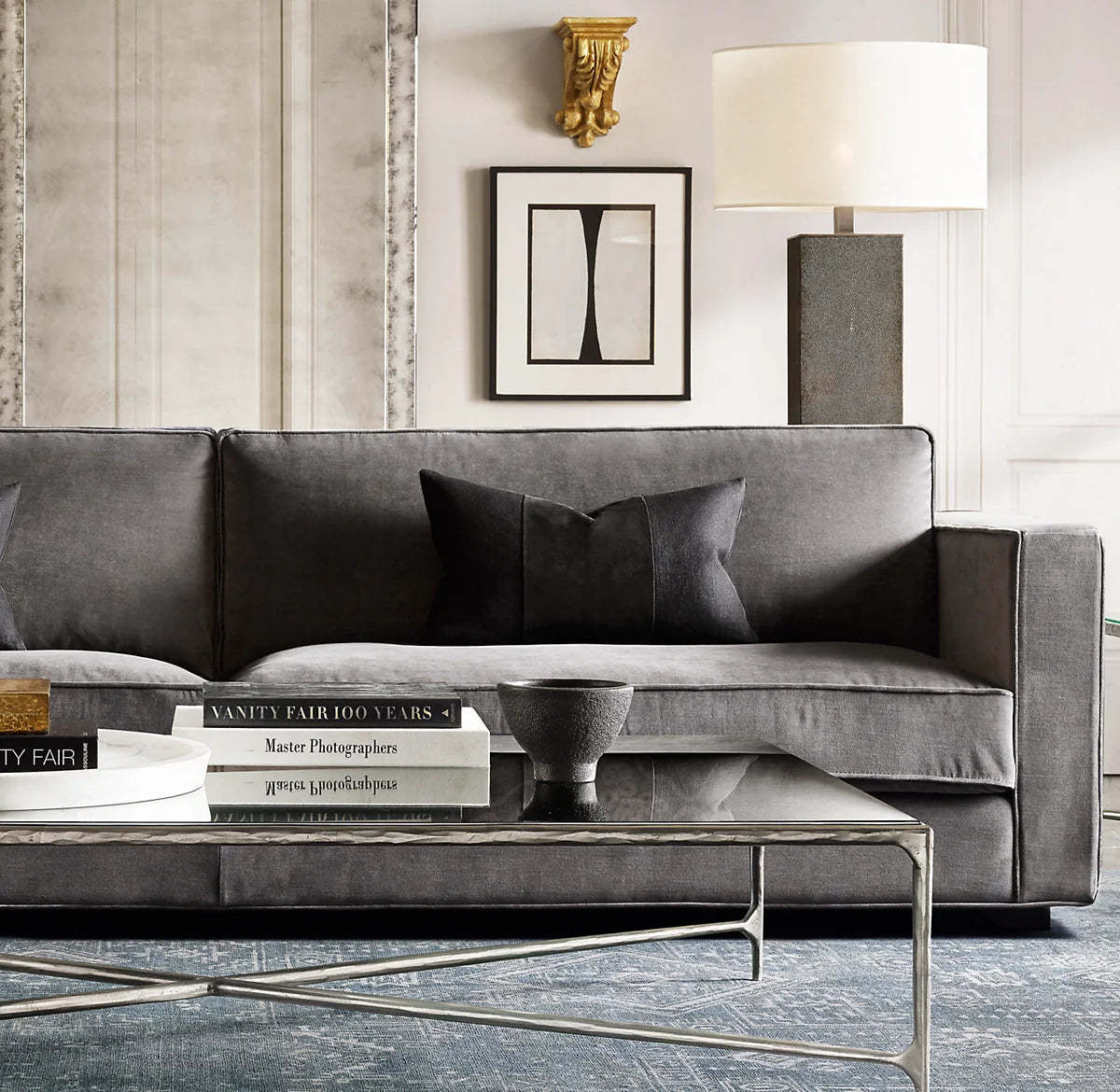 Thaddeus Glass Rectangular Coffee Table-Fullstarlighting