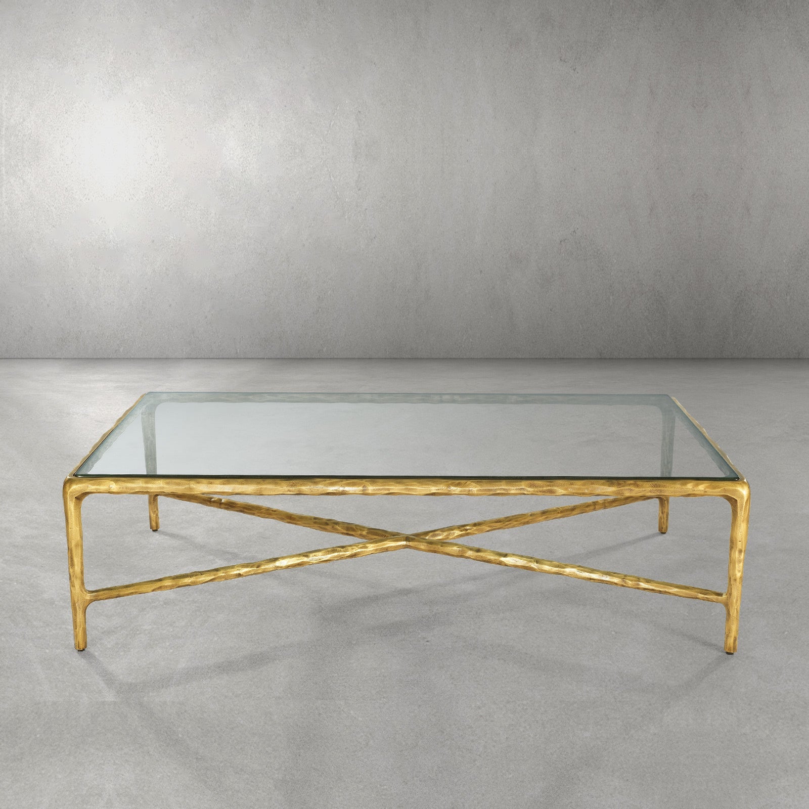 Thaddeus Glass Rectangular Coffee Table-Fullstarlighting