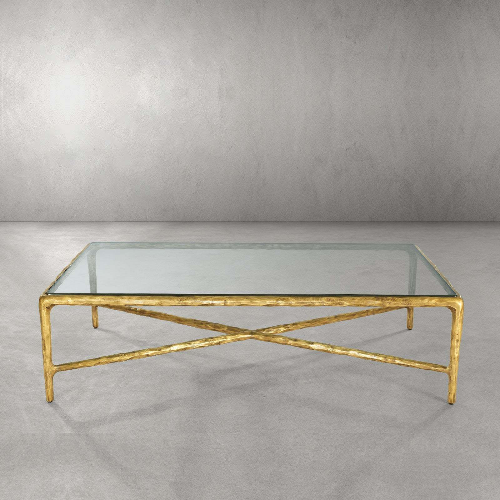 Thaddeus Glass Rectangular Coffee Table-Fullstarlighting