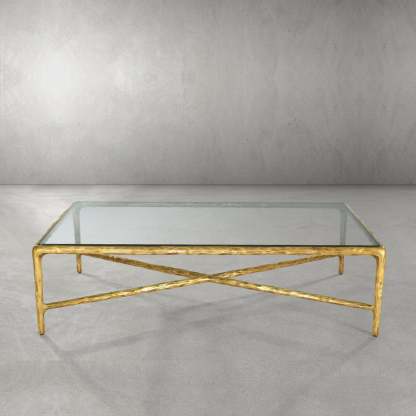 Thaddeus Glass Rectangular Coffee Table-Fullstarlighting