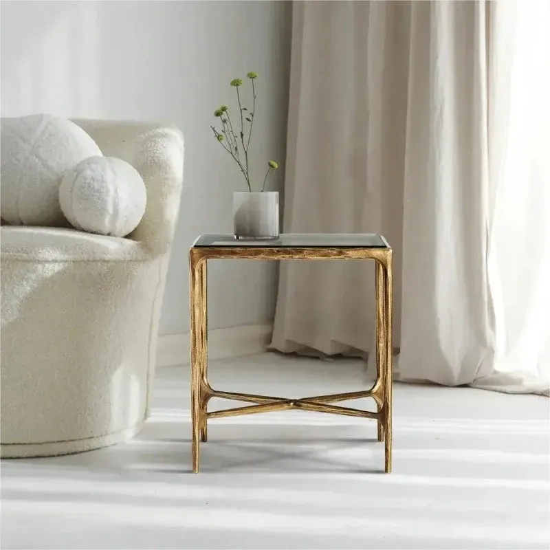 Thaddeus Marble Square Side Table 18" 22"
