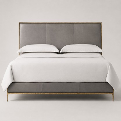 Thomson Leather Panel Bed