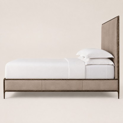 Thomson Leather Panel Bed