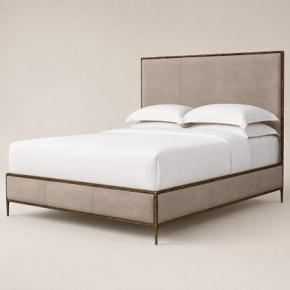 Thomson Leather Panel Bed
