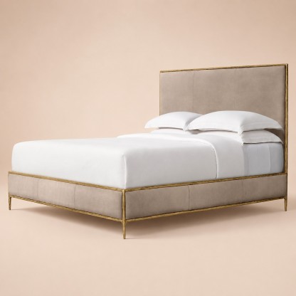Thomson Leather Panel Bed