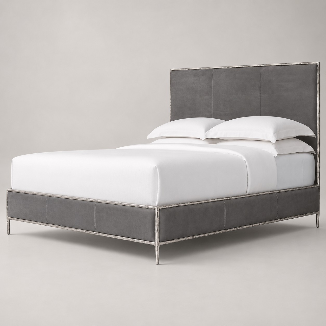 Thomson Leather Panel Bed