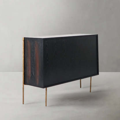 Thomson Metal Frame Rattan 6-Drawer Side Cabinet-Fullstarlighting