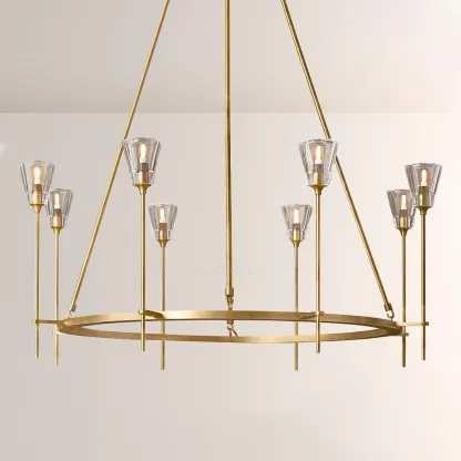 Torche Round Chandelier 46"-Fullstarlighting