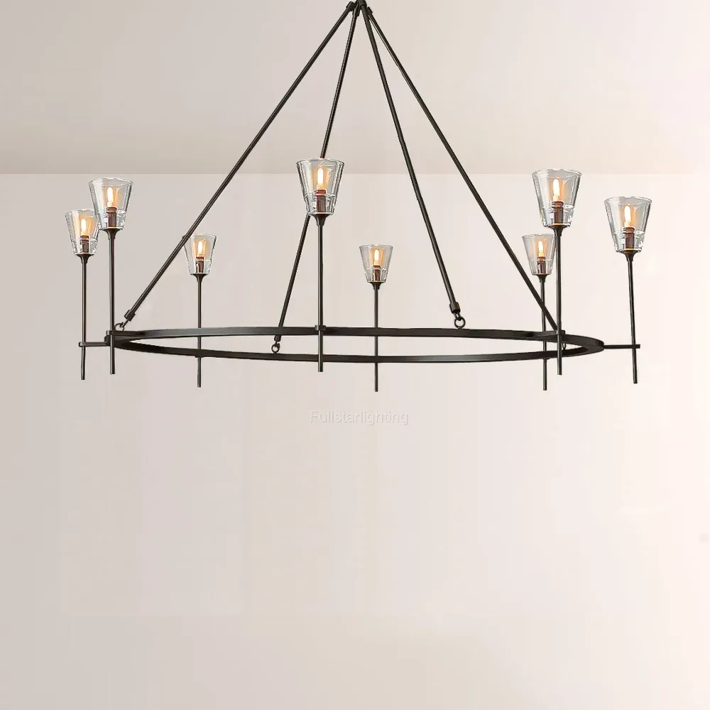 Torche Round Chandelier 58"